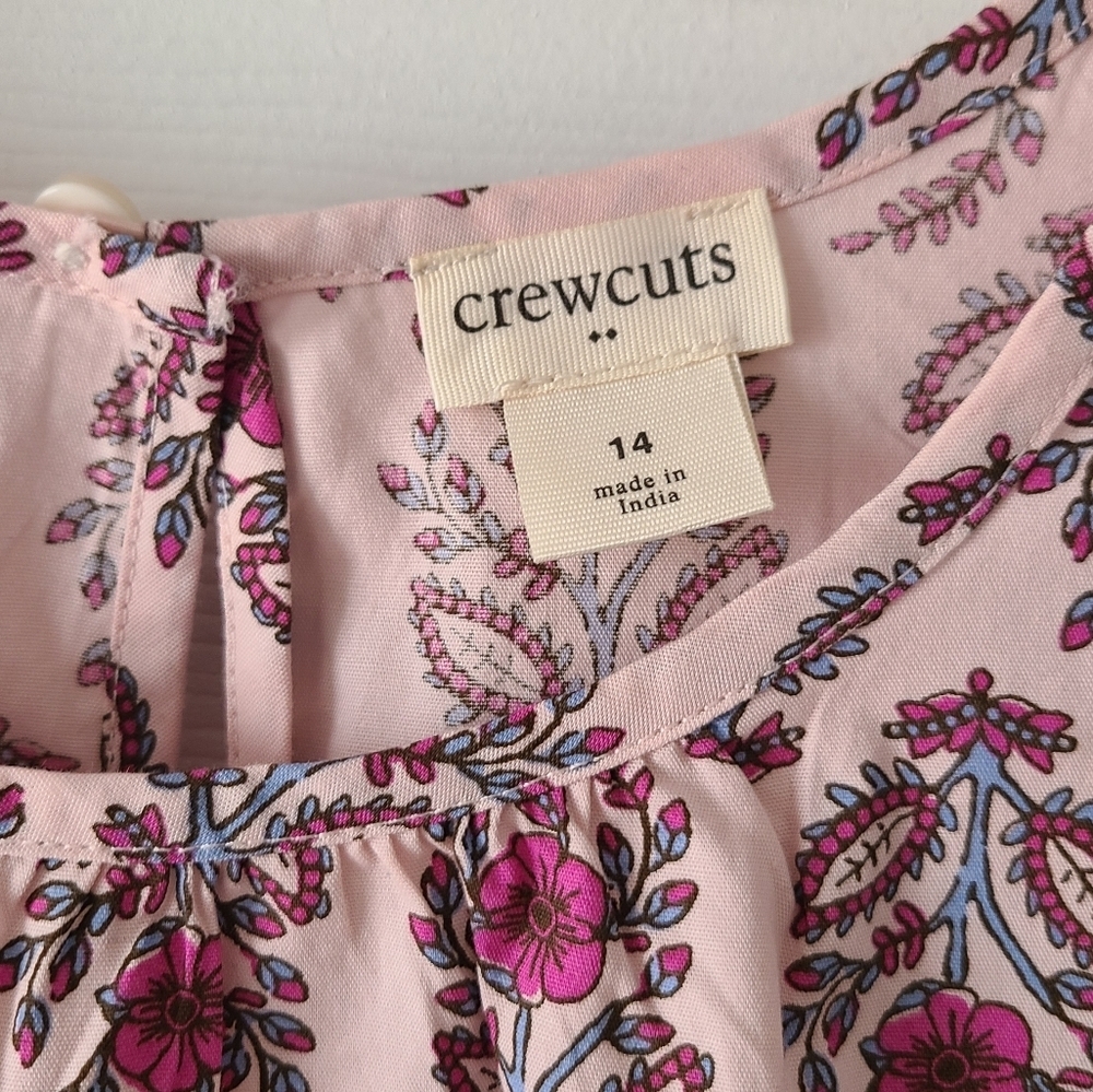 SALE! Crewcuts Puff Sleeve Block Print Top - Picture 5 of 5